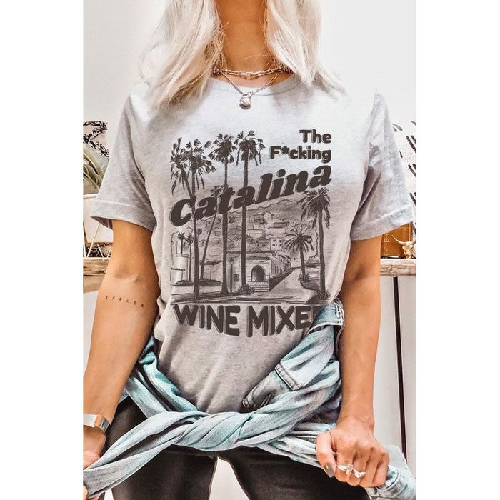 Catalina Wine Mixer Palm Tree Graphic T Shirts