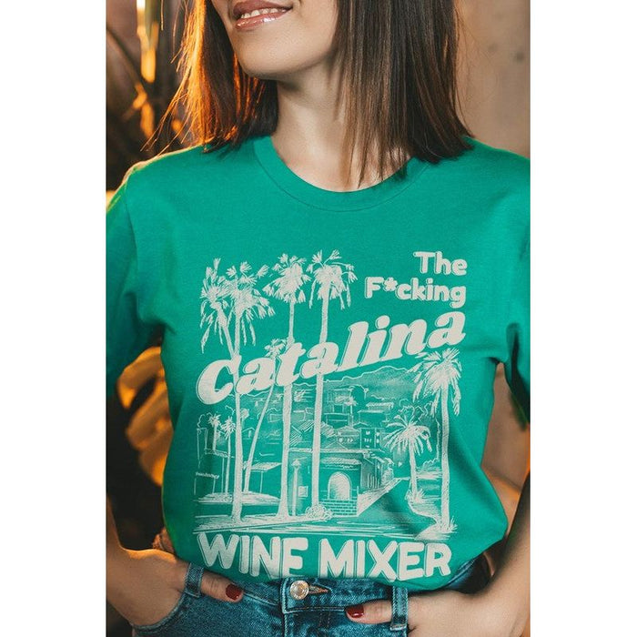 Catalina Wine Mixer Palm Tree Graphic T Shirts