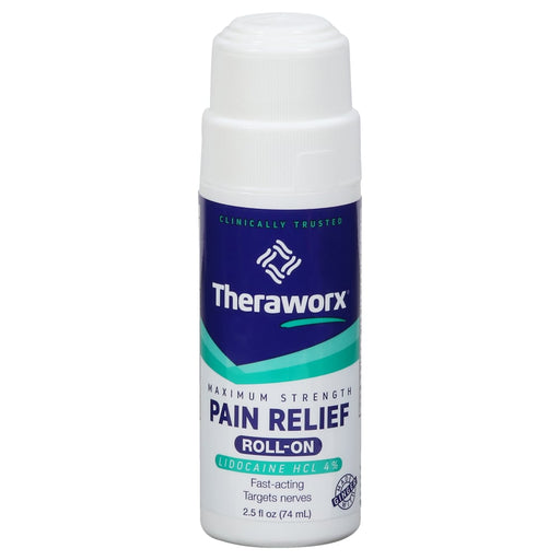 Theraworx Theraworx® Relief – Maximum Strength – Roll-On - 2.5 Fl Oz Medicine & Drugs