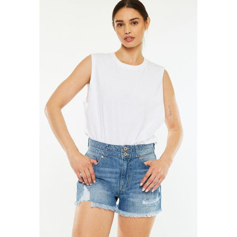 High Rise Mom Shorts