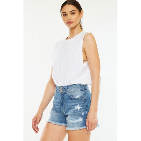 High Rise Mom Shorts