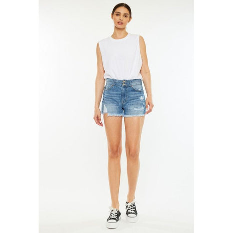 High Rise Mom Shorts