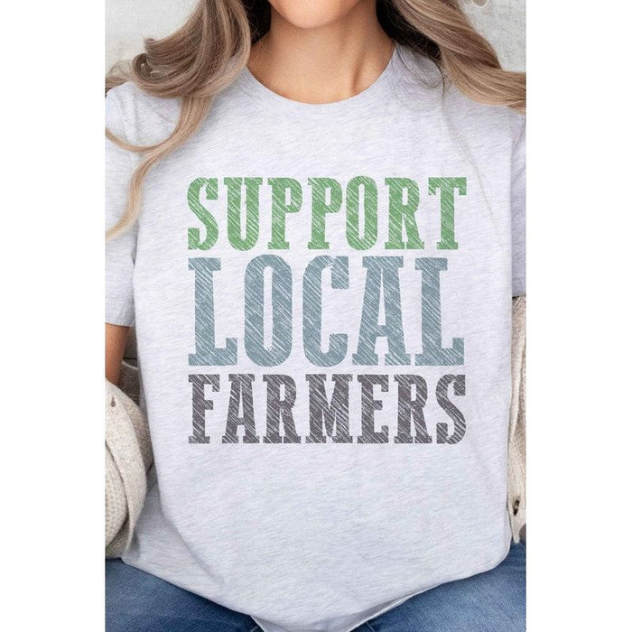 Support Local Farmers Oversized Tee