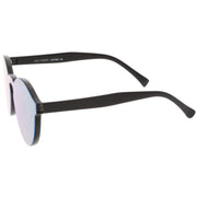 zeroUV 1980's Futuristic Monoblock Mirrored Flat Lens Sunglasses C123 Sunglasses