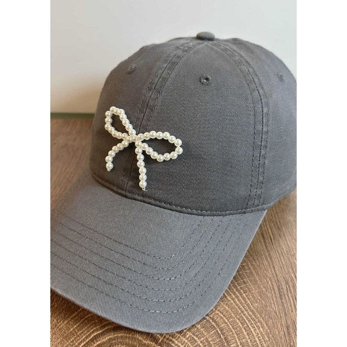 Bow baseball cap