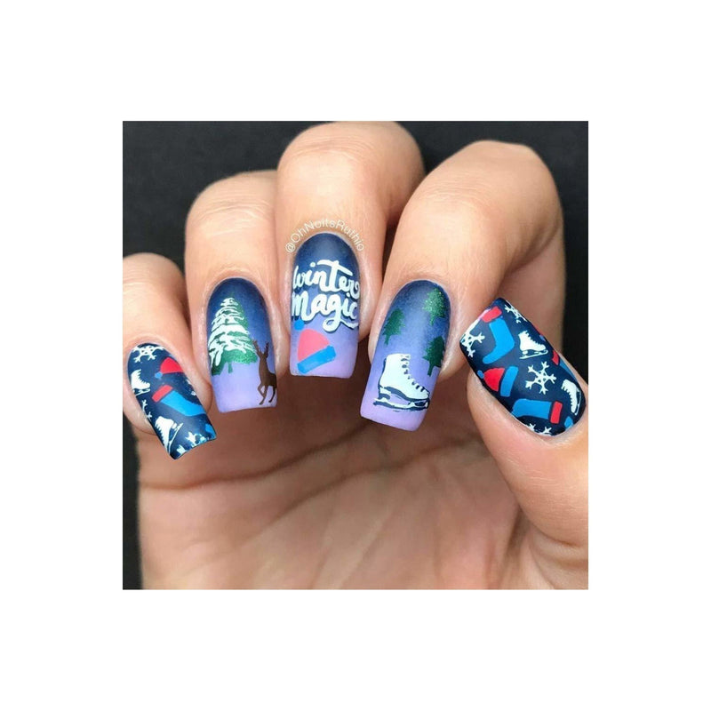 UberChic Beauty Holiday Jingle, (Christmas-03) Stamping Plate