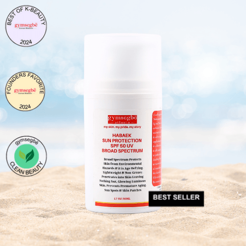 gymsegbë Habaek Sun Protection Face Moisturizer SPF50 | Peptides | Niacinamide SPF50 Anti-Aging Facial