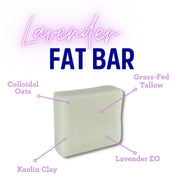 FATCO Skincare Products Lavender Fat Bar, 4 Oz
