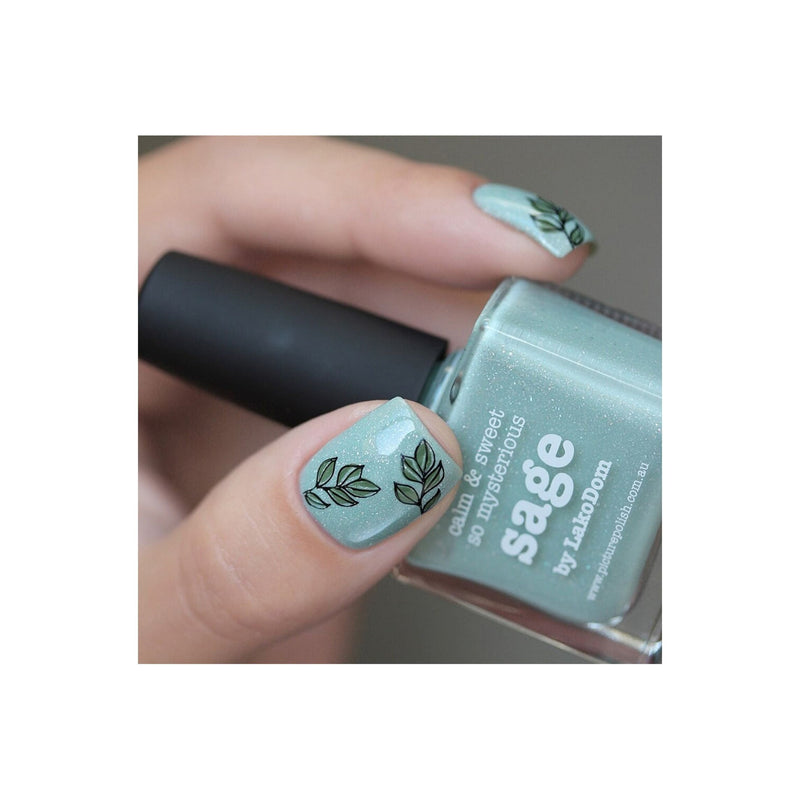 UberChic Beauty Lovely Leaves-02 Stamping Plate