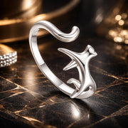 Bids.com 925 Sterling Silver Oxidized Ring for Women Rings
