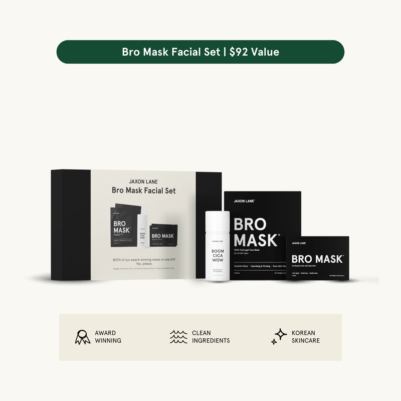 JAXON LANE Bro Mask Facial Set - Ready, Set, Glow Gift Box
