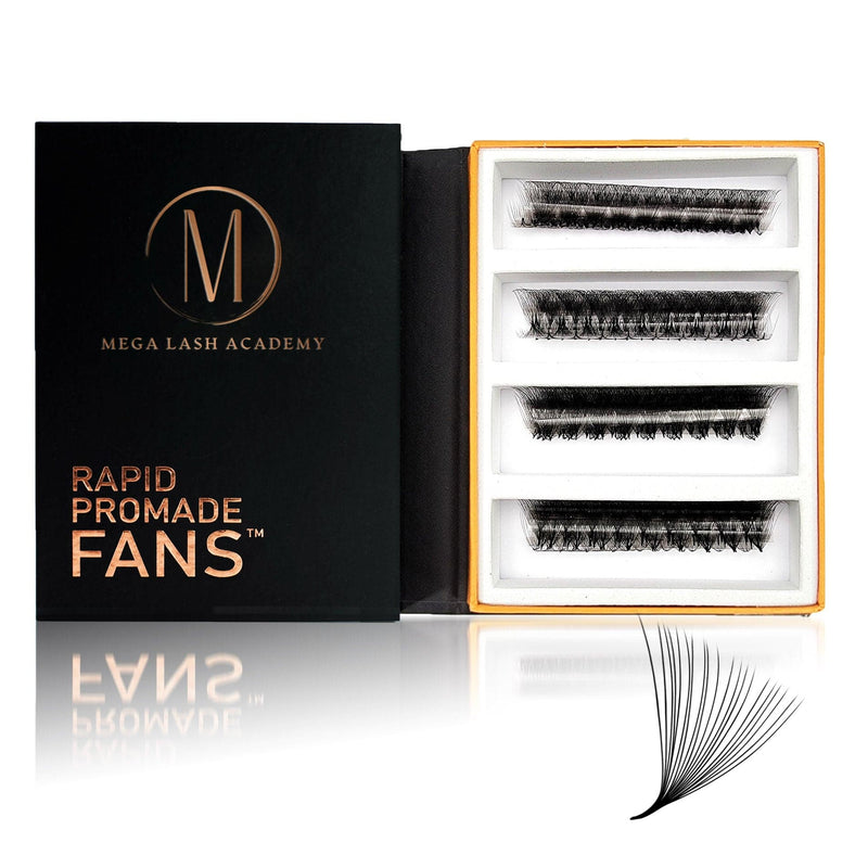 Mega Lash Academy 20D Mix Rapid Promade Fans® - 500 Fans Promade Fans