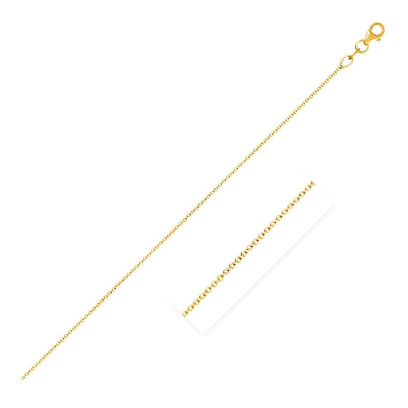 Bids.com Double Extendable Cable Chain in 14k Yellow Gold (1.0mm) Necklaces