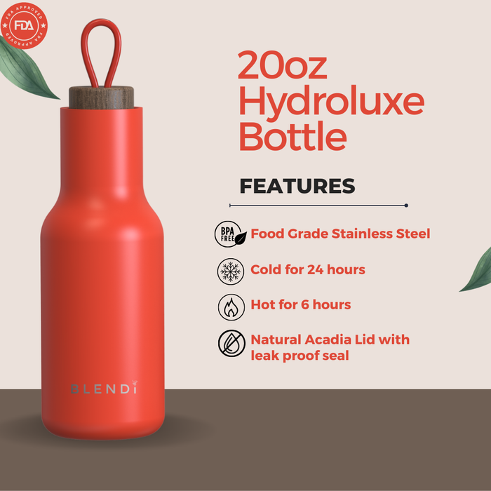 Hydroluxe Tumbler Water Bottle 20oz by BLENDi