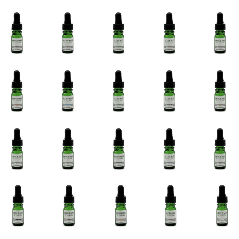 Artius Man Beard Oil Sampler 20-Pack – The Complete Artius Man Scent Collection Beard Oil