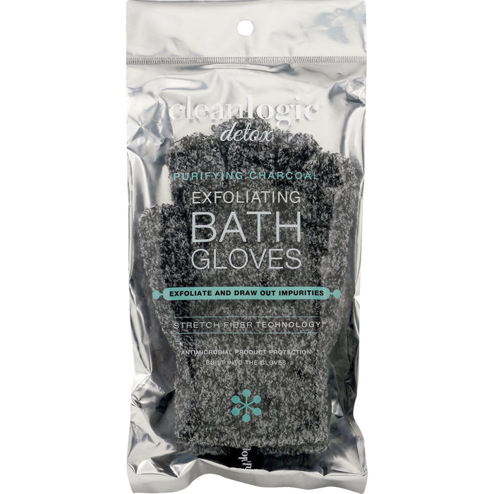 Cozy Farm - Cleanlogic Detox Charcoal Exfoliating Bath Gloves