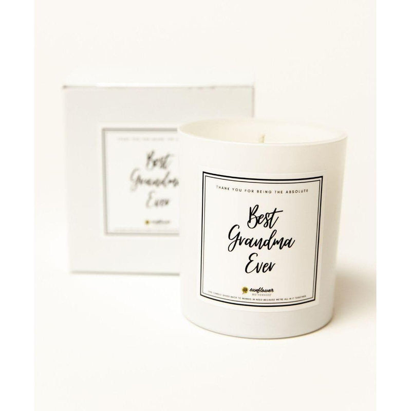 Sunflower Motherhood Best Grandma Ever Candle Candle