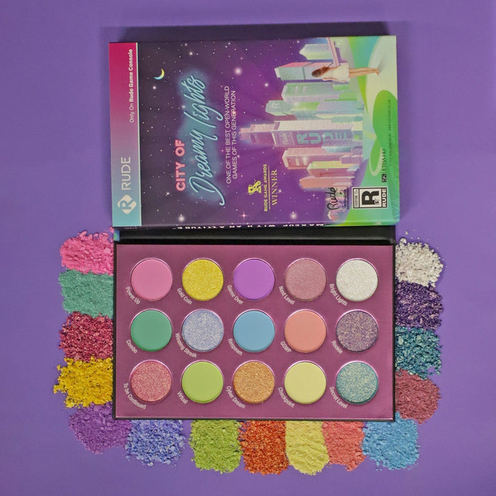 Rude Cosmetics - Rude Cosmetics - City of Dreamy Lights Pastel Eyeshadow Palette