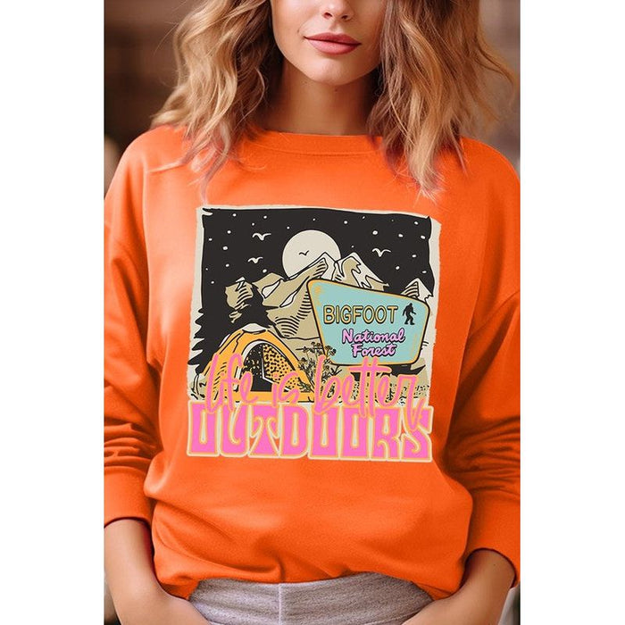 Bigfoot Wanderlust Graphic Fleece Sweatshirts