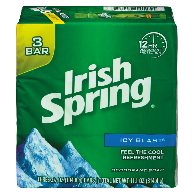 Irish Spring Irish Spring Deodorant Soap Icy Blast - 3 Bars X 3.75 Oz Bar Soap