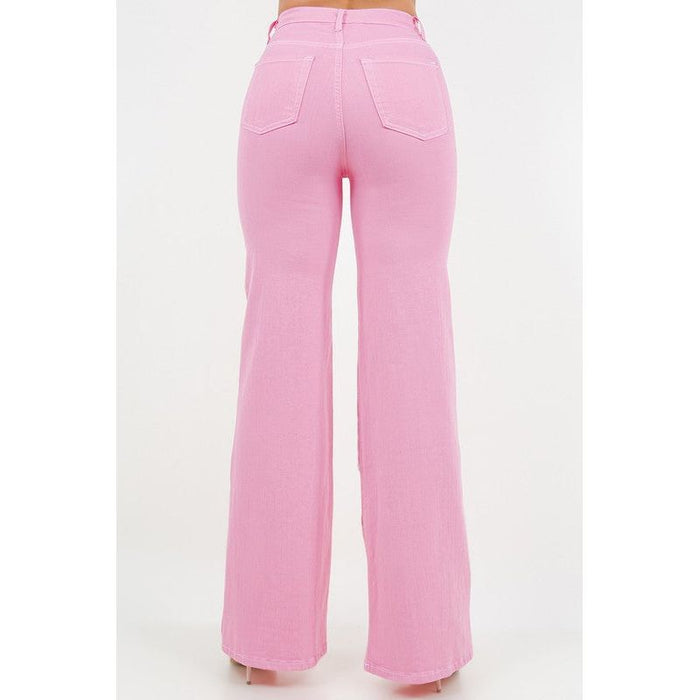 Rodeo Wide Leg Jean in Pink