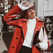 zeroUV Retro 1990's Narrow Color Tone Flat Lens Cat Eye Sunglasses C522 Sunglasses