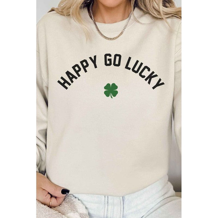 Happy Go Lucky St Patrick’s Graphic Sweatshirt