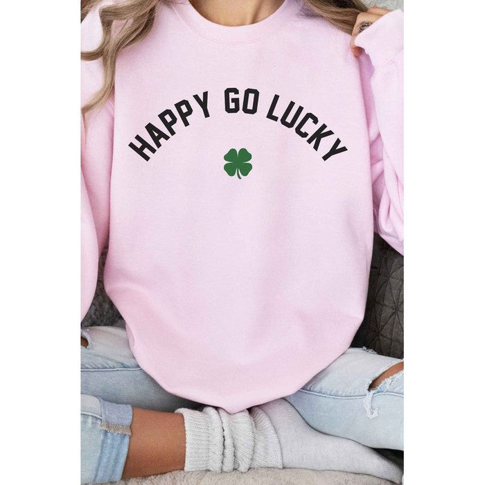 Happy Go Lucky St Patrick’s Graphic Sweatshirt