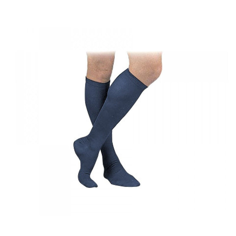 Activa Activa Therapeutic Mens Ribbed Dress Socks 15 20 mmHg Navy Medical