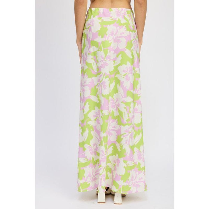 Maxi Floral Bias Skirt