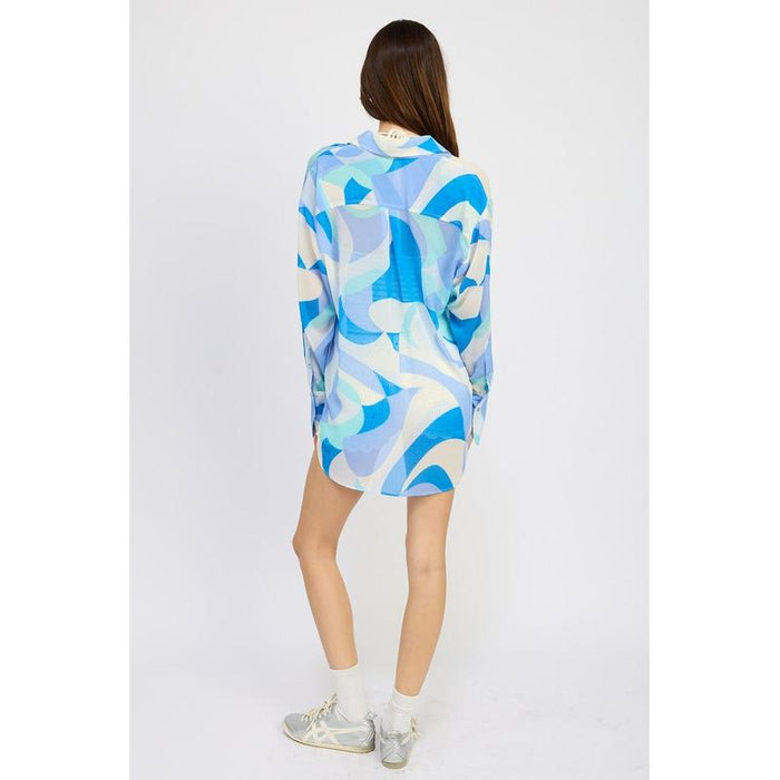 Printed Oversized Shirt