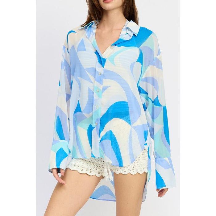 Printed Oversized Shirt