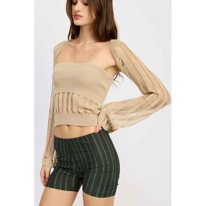 Open Knit Shrug