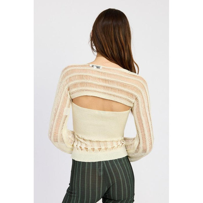 Open Knit Shrug