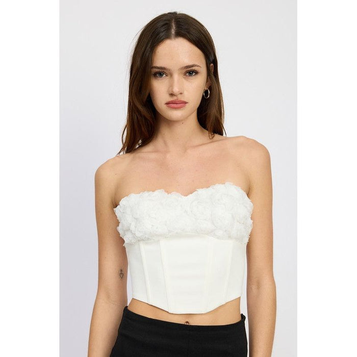 Corset Top With Lace Detail