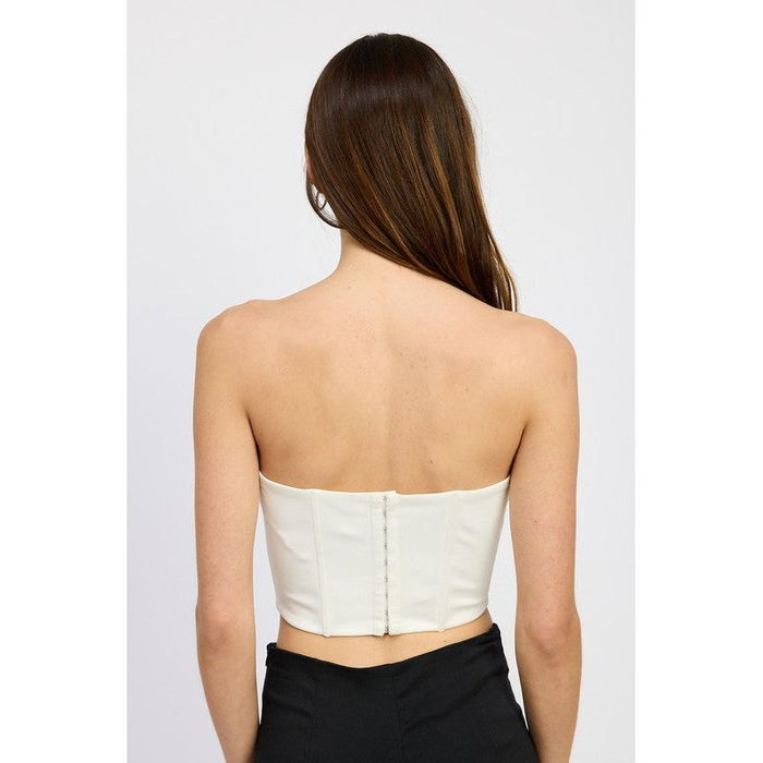 Corset Top With Lace Detail