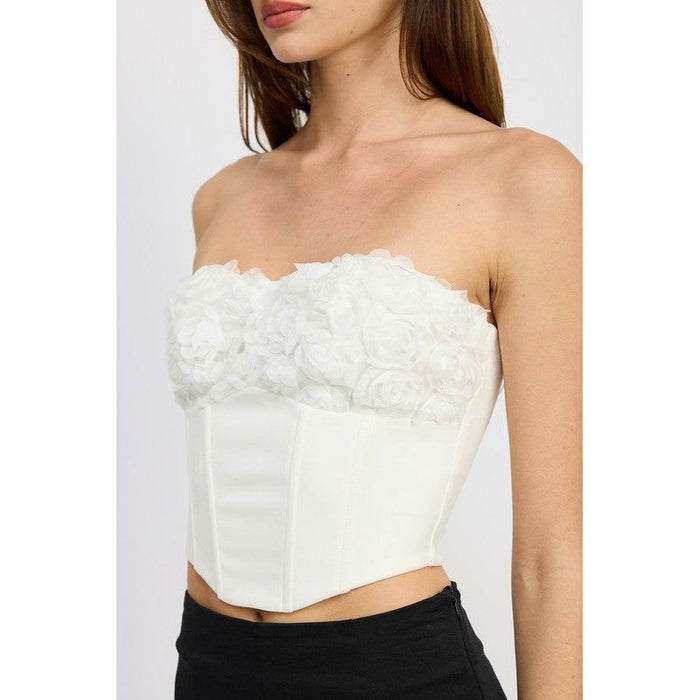 Corset Top With Lace Detail