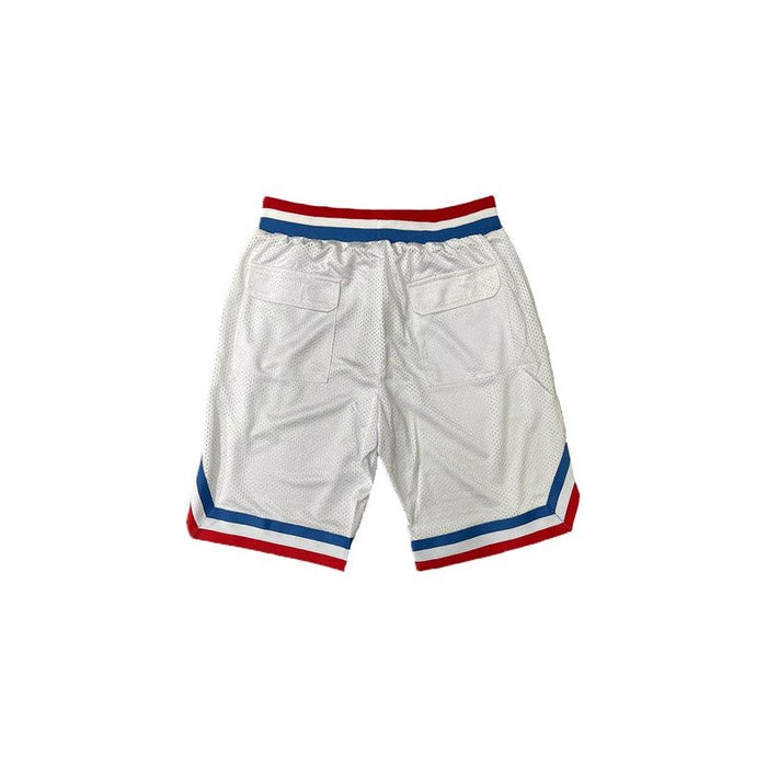 STRIPED BAND SOLID BASKETBALL SHORTS