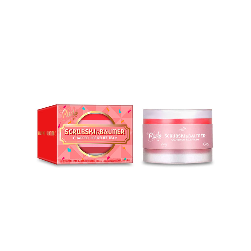 Rude Cosmetics Scrubski & Balmer Lip Exfoliator and Lip Balm Lip Balms & Treatments