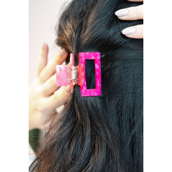 Carly Hair Claw - Hot Pink