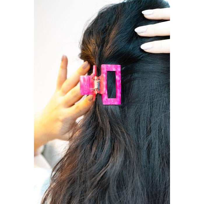 Carly Hair Claw - Hot Pink