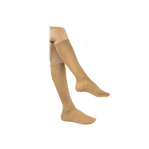 Activa Activa Sheer Therapy Ribbed Womens Trouser Socks 15 20 mmHg Tan Medical