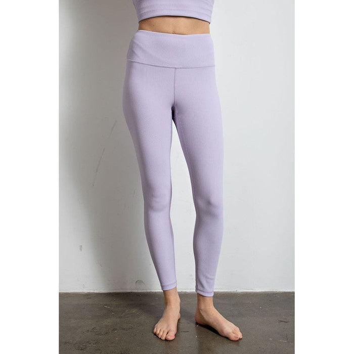 Nylon Rib Yoga Leggings