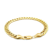 Bids.com 6.9mm 14k Yellow Gold Semi Solid Miami Cuban Bracelet Bracelets