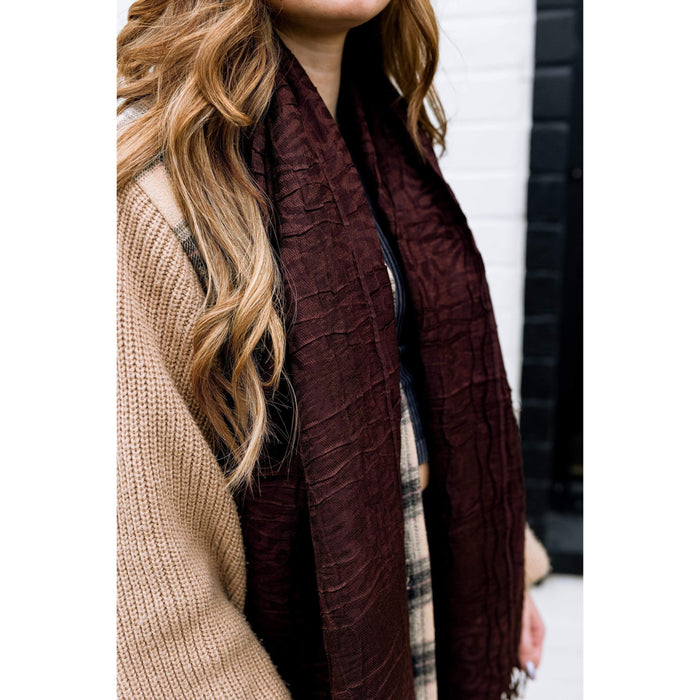 Luxe Pashmina Scarf- Chocolate Brown