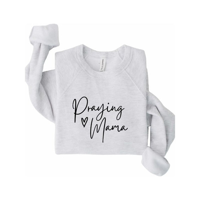 Praying Mama Premium Crewneck Sweatshirt