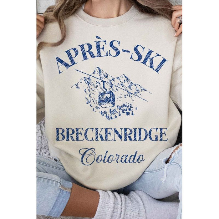 Apres Ski Breckenridge Colorado Graphic Sweatshirt