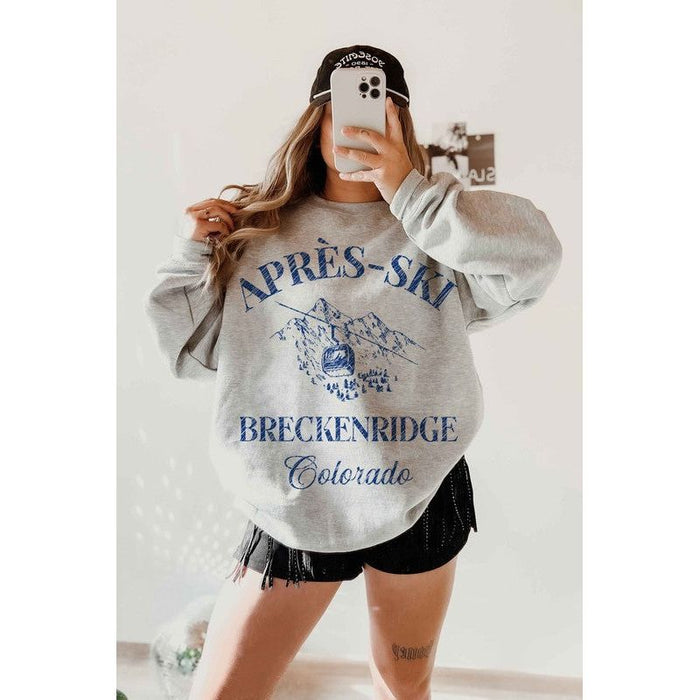 Apres Ski Breckenridge Colorado Graphic Sweatshirt