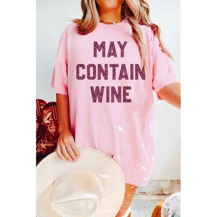 May Contain Wine Graphic Tee