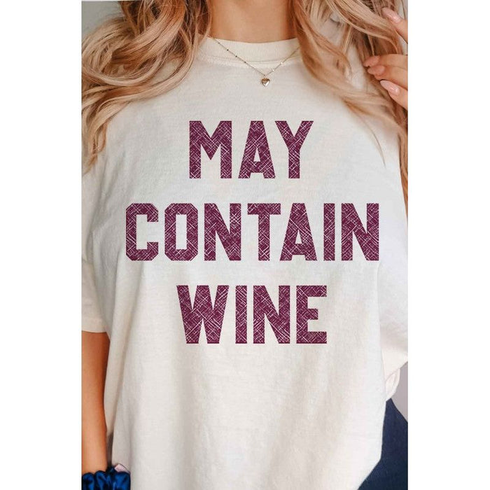 May Contain Wine Graphic Tee